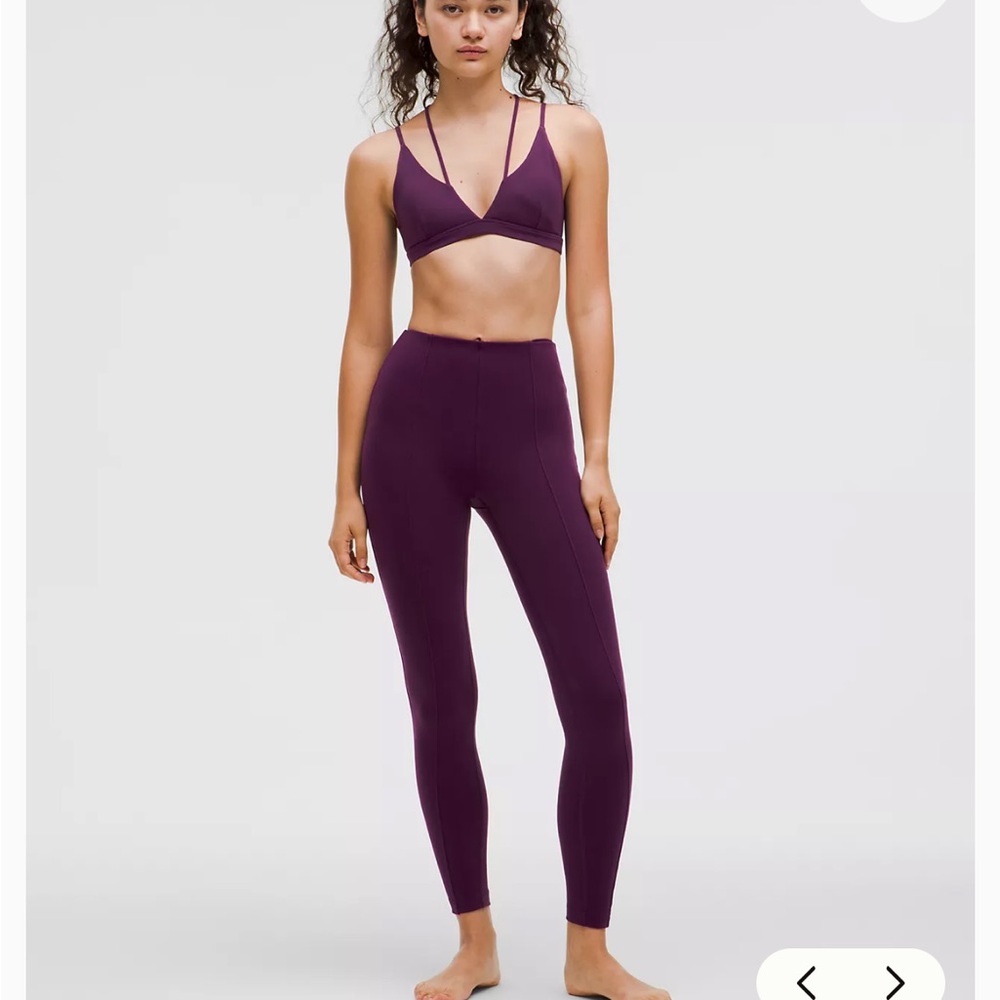 Lululemon smooth cover strappy bra & leggings set